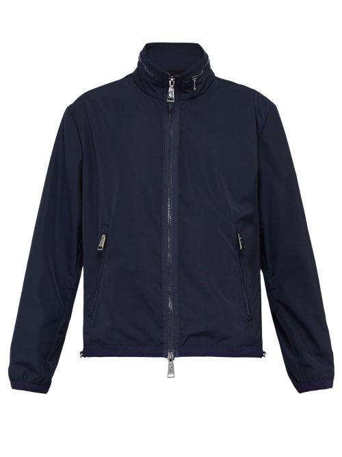 Matchesfashion.com Ralph Lauren Purple Label - Glen Hooded Deck Jacket - Mens - Navy