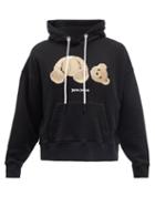 Palm Angels - Teddy Bear Cotton-blend Jersey Hooded Sweatshirt - Mens - Black