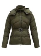 Matchesfashion.com Moncler - Aloes Quilted Down Hooded Jacket - Womens - Khaki