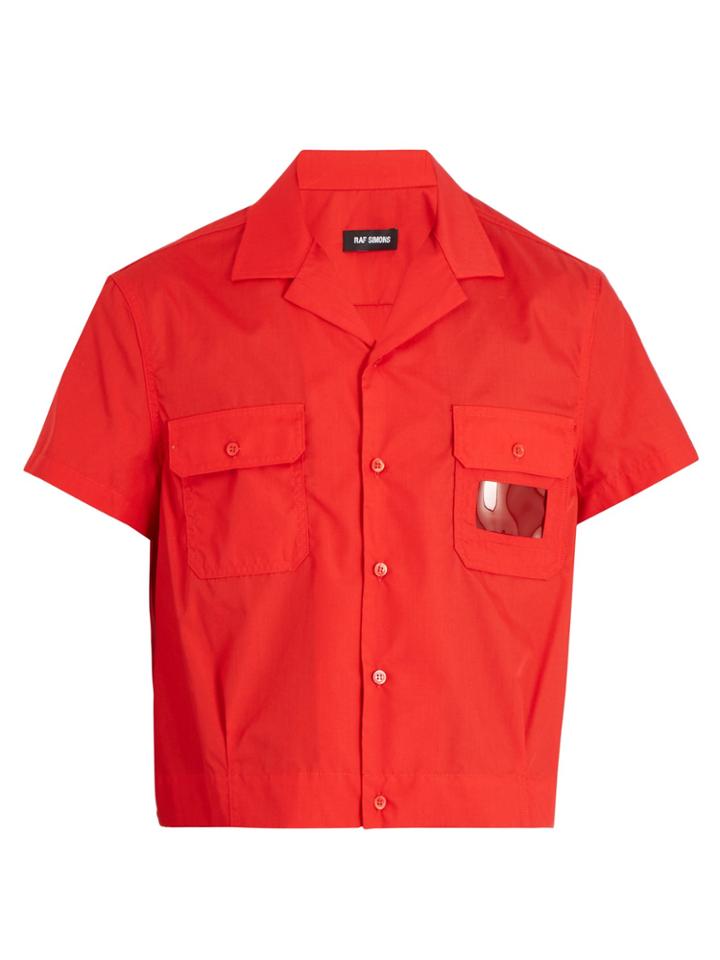 Raf Simons Notch-lapel Cropped Shirt
