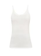 Lemaire - Scoop-neck Jersey Tank Top - Womens - White