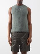 Craig Green - Eyelet-embellished Brushed Knitted Sweater Vest - Mens - Green