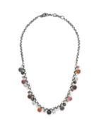 Matchesfashion.com Bottega Veneta - Crystal And Pearl Embellished Necklace - Womens - Multi