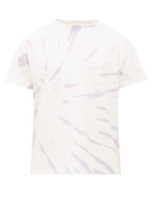 Matchesfashion.com Jeanerica Jeans & Co. - Marcel 180 Tie Dye Cotton T Shirt - Mens - Purple White