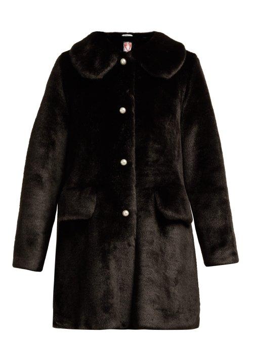 Matchesfashion.com Shrimps - Faux Fur Coat - Womens - Black