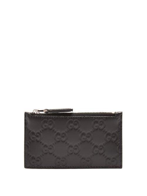 Matchesfashion.com Gucci - Gg Leather Cardholder - Mens - Black