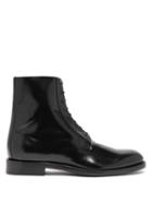 Matchesfashion.com Vetements - Leather Lace Up Ankle Boots - Womens - Black