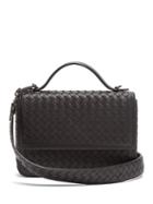Matchesfashion.com Bottega Veneta - Intrecciato Woven Leather Satchel - Womens - Black