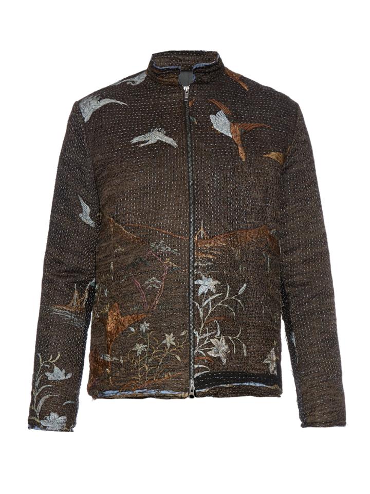 By Walid 19th Century Embroidered Silk Jacket