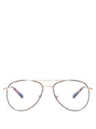 Matchesfashion.com Chlo - Aviator Optical Glasses - Womens - Gold Multi