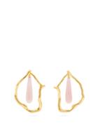 Matchesfashion.com Lizzie Fortunato - Formation Conch Shell Brass Earrings - Womens - Pink