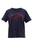 Matchesfashion.com The Upside - Heart Logo Pint Cotton T Shirt - Womens - Navy