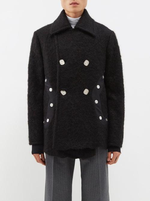 Namacheko - Alep Embellished Wool-blend Peacoat - Mens - Black