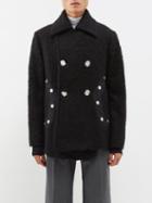 Namacheko - Alep Embellished Wool-blend Peacoat - Mens - Black