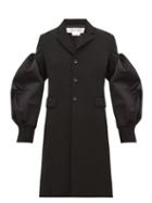 Matchesfashion.com Comme Des Garons Comme Des Garons - Balloon Sleeve Single Breasted Wool Coat - Womens - Black
