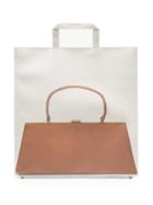 Matchesfashion.com Stefan Cooke - Handbag Print Paper Tote Bag - Womens - White Multi