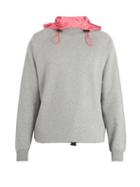 Matchesfashion.com Valentino - Contrast Hood Cotton Blend Sweatshirt - Mens - Grey