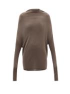 Rick Owens - Crate Ruched Cashmere Sweater - Womens - Grey
