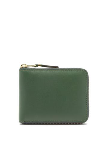 Comme Des Garons Wallet - Classic Leather Wallet - Mens - Green