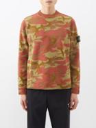 Stone Island - Logo Camouflage-jacquard Wool-blend Sweater - Mens - Camouflage