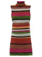 Matchesfashion.com Ashish - Sequin-striped Open-back Mini Shift Dress - Womens - Multi