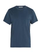 Matchesfashion.com Acne Studios - Crew Neck Cotton T Shirt - Mens - Blue