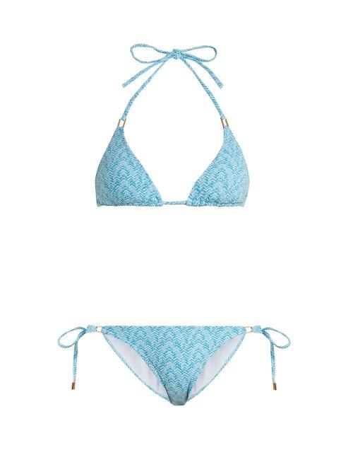 Matchesfashion.com Melissa Odabash - Cancun Triangle Bikini - Womens - Blue