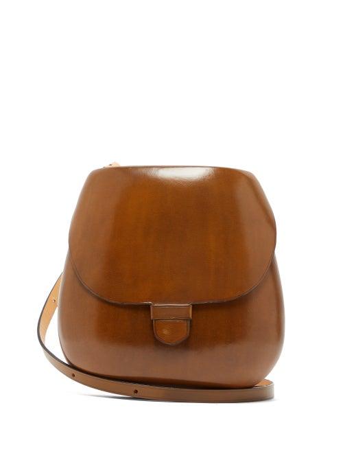 Matchesfashion.com Lemaire - Cartridge Leather Cross Body Bag - Womens - Tan