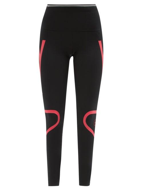 Adidas By Stella Mccartney - Truepurpose High-rise Jersey Leggings - Womens - Black Pink