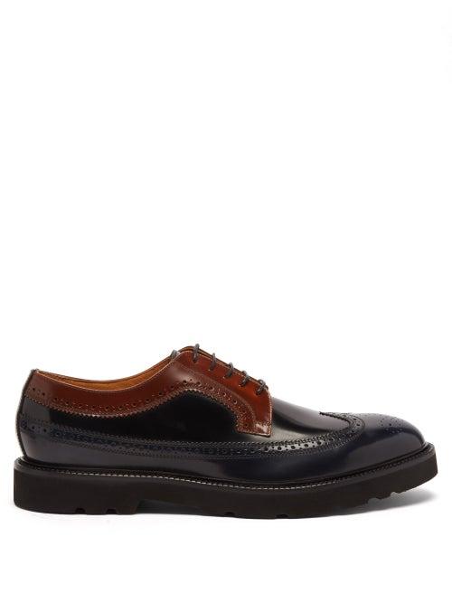 Paul Smith - Count Leather Brogues - Mens - Dark Navy