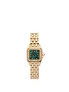 Matchesfashion.com Jacquie Aiche - Vintage Panthre De Cartier Diamond & Gold Watch - Womens - Green Gold