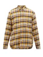 Matchesfashion.com President's - Chatham Check Cotton Flannel Shirt - Mens - Yellow
