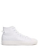 Matchesfashion.com Adidas Originals - Nizza High Top Leather Trainers - Mens - White
