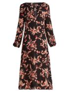 Dundas Printed Silk Georgette Midi Dress