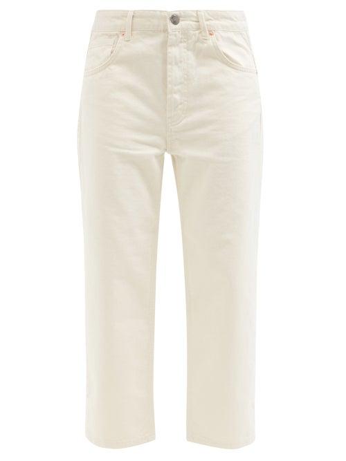 Ladies Rtw Raey - Dad Organic-cotton Baggy Boyfriend Jeans - Womens - Ivory