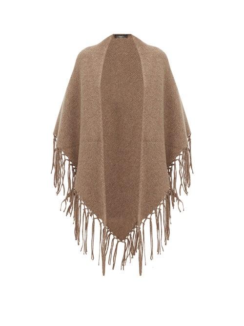 Matchesfashion.com Weekend Max Mara - Oxiria Shawl - Womens - Grey