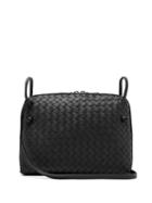 Matchesfashion.com Bottega Veneta - Nodini Intrecciato Leather Cross Body Bag - Womens - Black