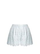 Zimmermann Broderie-anglaise Cotton And Silk-blend Shorts