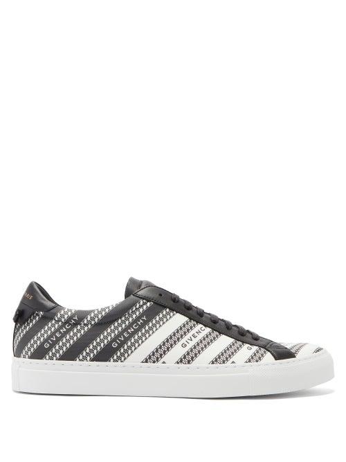 Matchesfashion.com Givenchy - Urban Street Logo-print Canvas Trainers - Mens - Black White