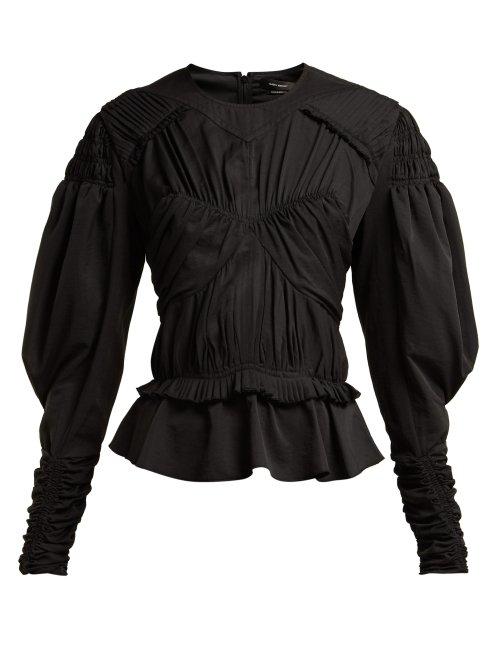 Matchesfashion.com Isabel Marant - Ullo Ruched Top - Womens - Black