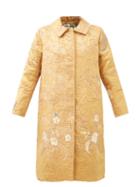 By Walid - Judith Upcycled Antiqued Chinese-silk Coat - Womens - Gold