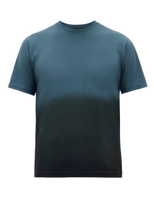 Matchesfashion.com Sunspel - Ombr Cotton Jersey T Shirt - Mens - Blue