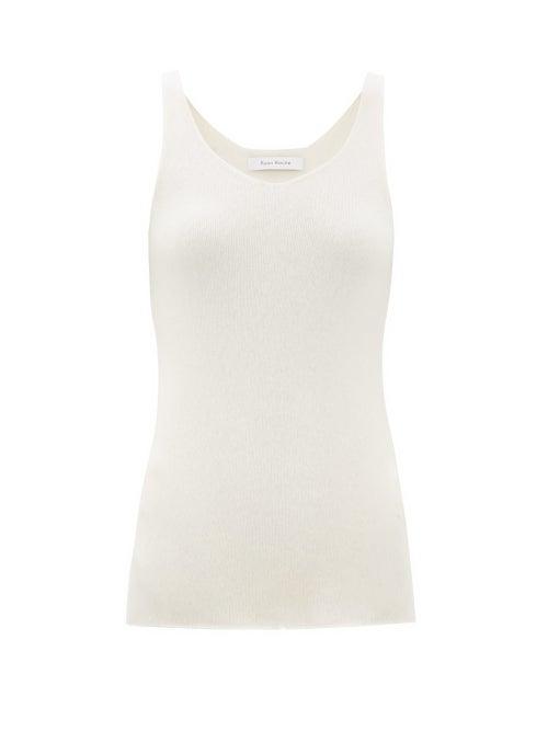Matchesfashion.com Ryan Roche - Cashmere Blend Camisole Top - Womens - Ivory