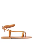 Matchesfashion.com K.jacques - Tiresias Tie-strap Leather Sandals - Womens - Tan