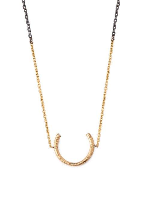 Matchesfashion.com Pearls Before Swine - Horseshoe Pendant Necklace - Mens - Multi