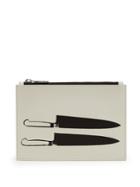 Calvin Klein 205w39nyc Leather Knife-print Pouch