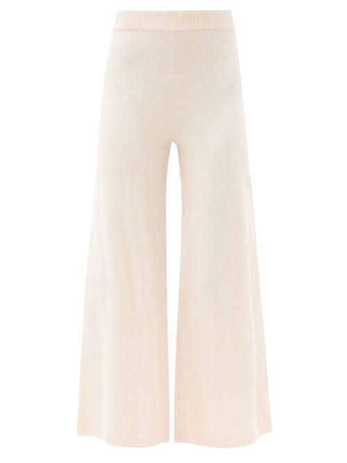Matchesfashion.com The Upside - Igor High-rise Wide-leg Trousers - Womens - Light Pink