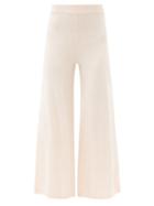 Matchesfashion.com The Upside - Igor High-rise Wide-leg Trousers - Womens - Light Pink