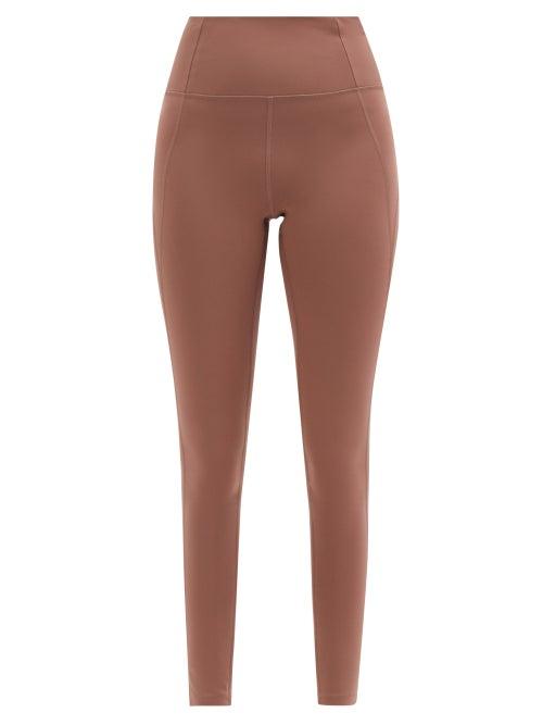 Girlfriend Collective - High-rise Compression Leggings - Womens - Dark Brown
