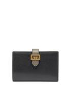 Matchesfashion.com Givenchy - Gv3 Leather Bi-fold Wallet - Womens - Black Grey